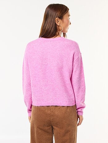 Cárdigan de mohair y lana mezclada