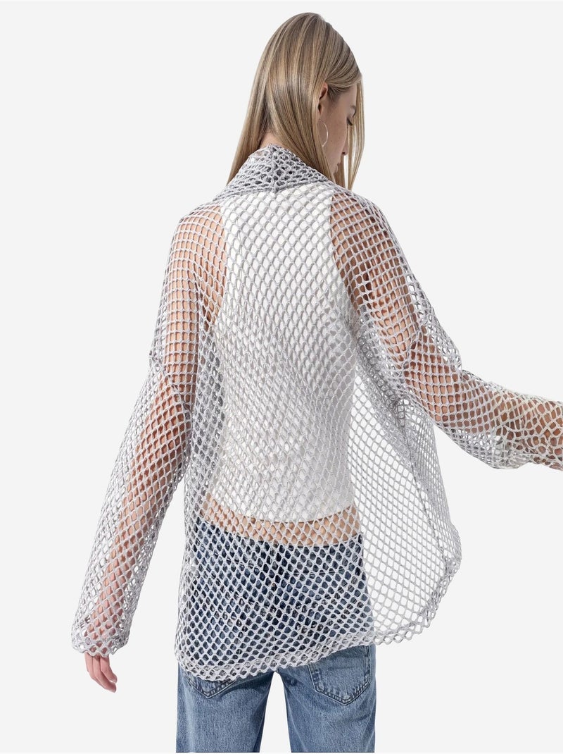 Cárdigan de mujer de mezcla de algodón busem Gris claro - Kiabi
