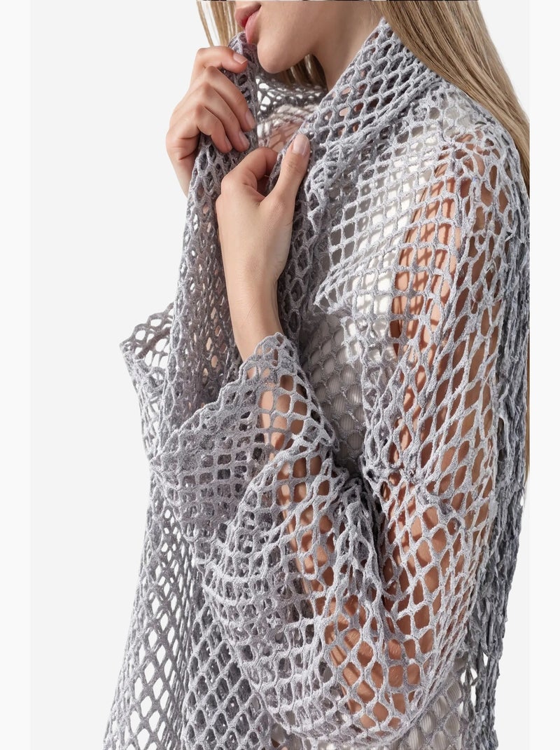 Cárdigan de mujer de mezcla de algodón busem Gris claro - Kiabi