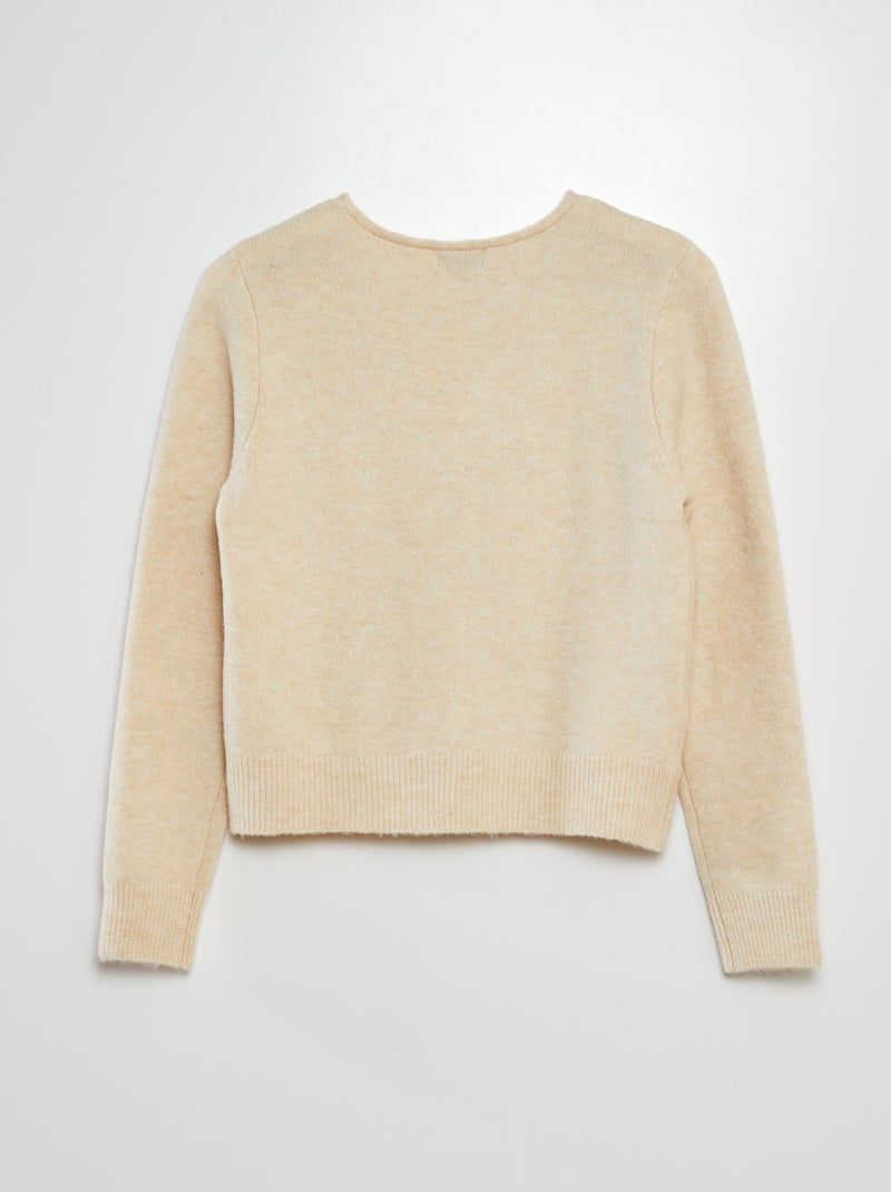 Cárdigan de punto BEIGE - Kiabi