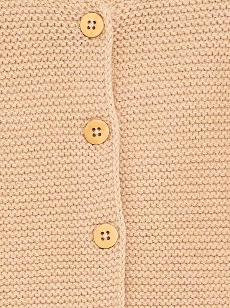 Cárdigan de punto bobo Beige - Kiabi