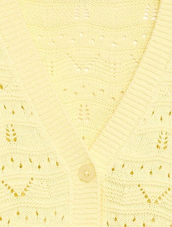 Cárdigan de punto calado