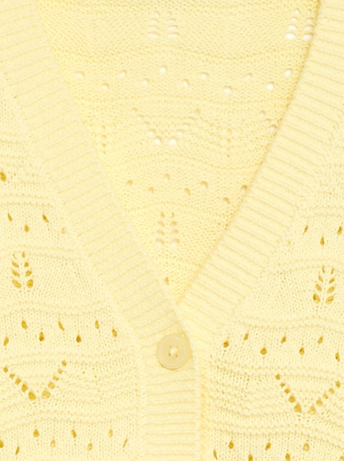 Cárdigan de punto calado - Kiabi