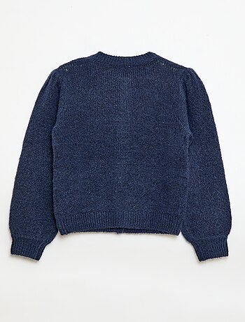 Cárdigan de punto calado