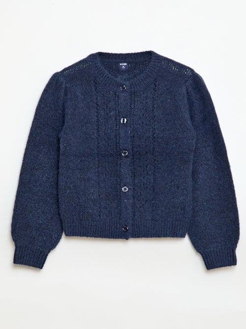Cárdigan de punto calado - Kiabi