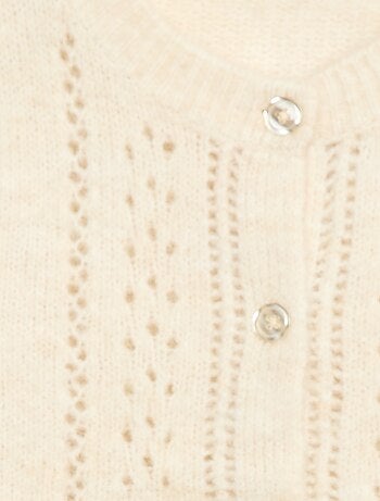 Cárdigan de punto calado