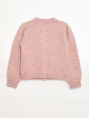 Cárdigan de punto calado