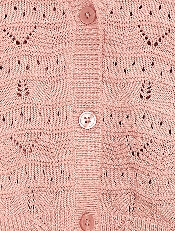 Cárdigan de punto calado