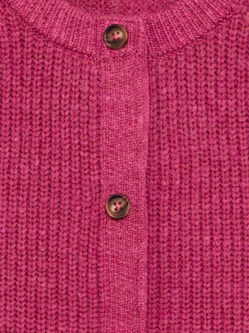 Cárdigan de punto cálido - colección fácil de poner Purpura - Kiabi