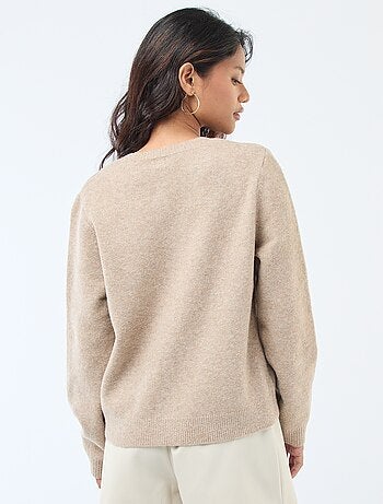 Cárdigan de punto con botones dorados