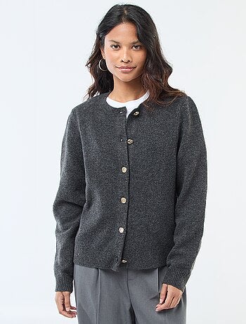 Cárdigan de punto con botones dorados