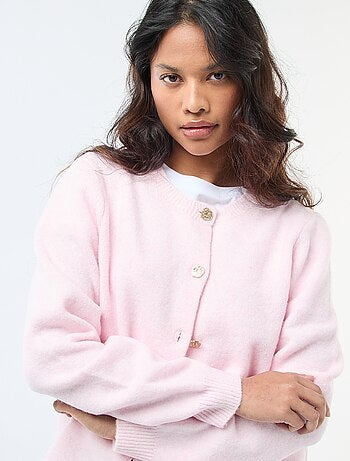 Cárdigan de punto con botones dorados