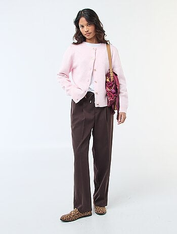 Cárdigan de punto con botones dorados