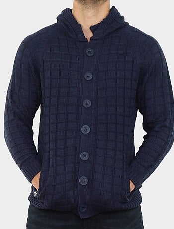 Cárdigan de punto con capucha