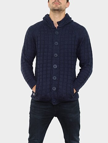 Cárdigan de punto con capucha