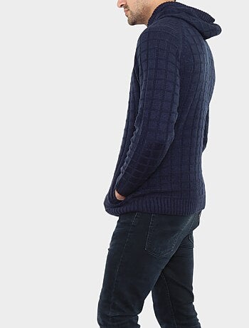 Cárdigan de punto con capucha