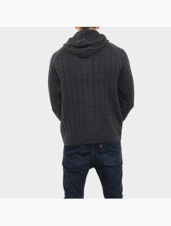 Cárdigan de punto con capucha