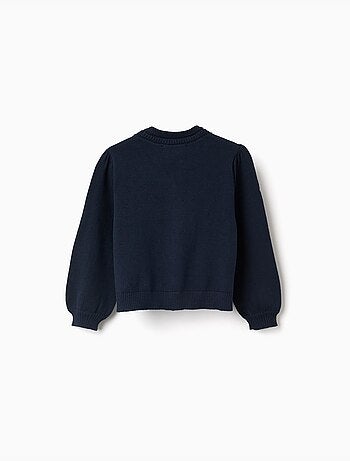 Cárdigan de punto con detalles trenzados