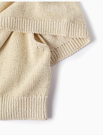 Cárdigan de punto con mangas tipo capa y lurex