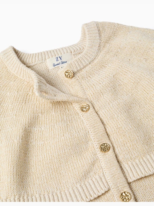 Cárdigan de punto con mangas tipo capa y lurex - Kiabi