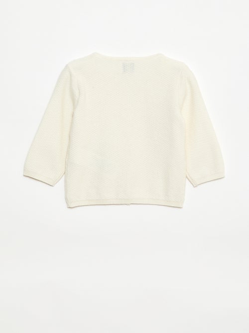 Cárdigan de punto fino liso - Kiabi