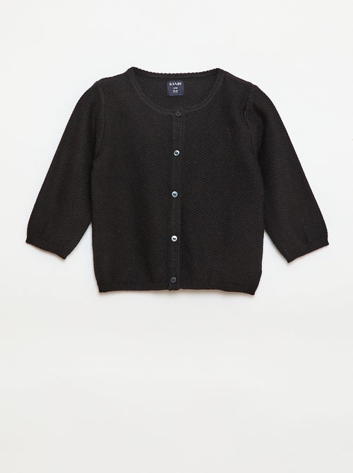 Cárdigan de punto fino liso - Kiabi