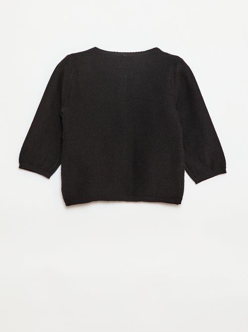 Cárdigan de punto fino liso - Kiabi