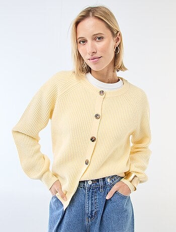 Cárdigan de punto grueso