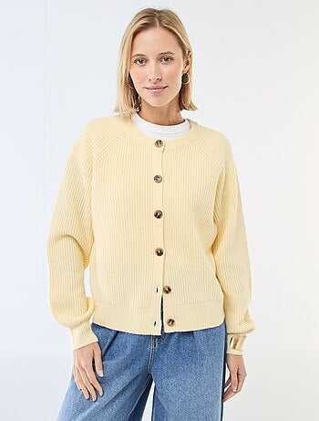 Cárdigan de punto grueso