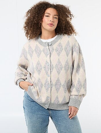 Cárdigan de punto grueso