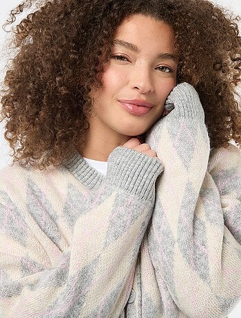 Cárdigan de punto grueso