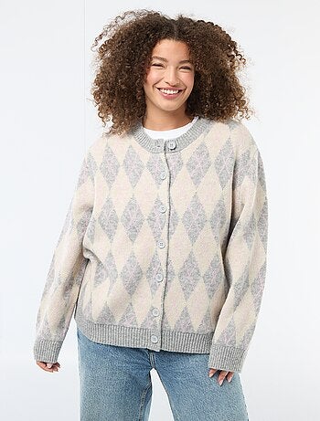 Cárdigan de punto grueso