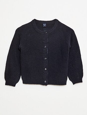 Cárdigan de punto grueso con abertura imantada - colección fácil de poner