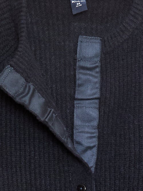 Cárdigan de punto grueso con abertura imantada - colección fácil de poner - Kiabi