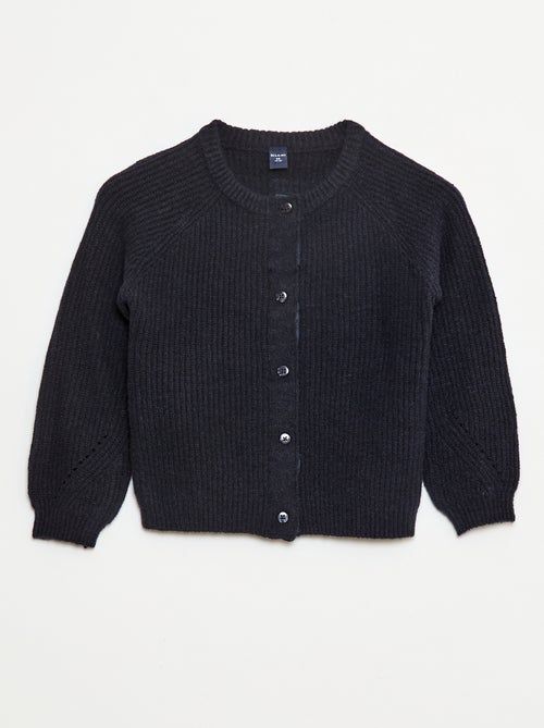 Cárdigan de punto grueso con abertura imantada - So Easy - Kiabi