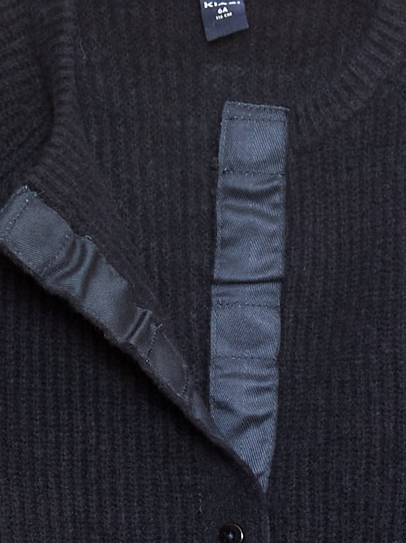 Cárdigan de punto grueso con abertura imantada - So Easy Azul - Kiabi