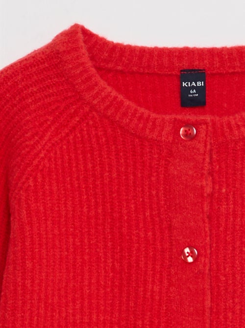 Cárdigan de punto grueso con abertura imantada - So Easy - Kiabi