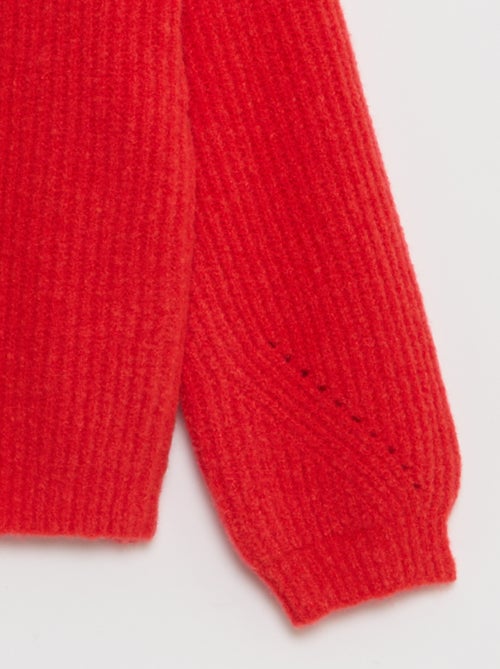 Cárdigan de punto grueso con abertura imantada - So Easy - Kiabi