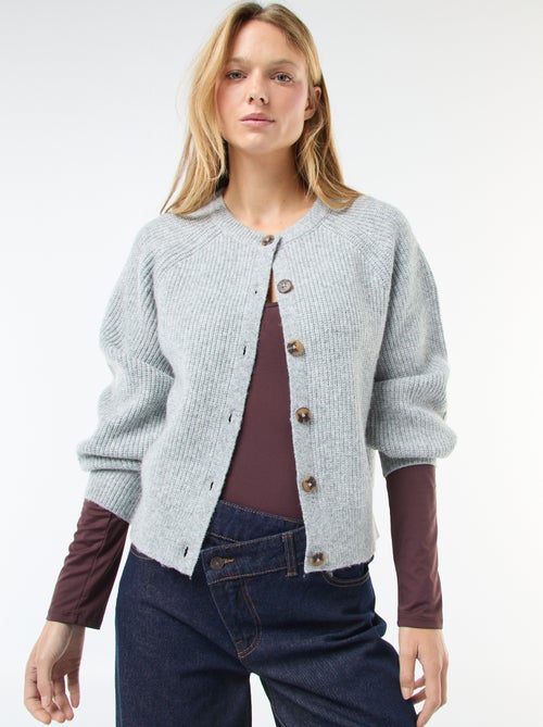 Cárdigan de punto grueso - Kiabi