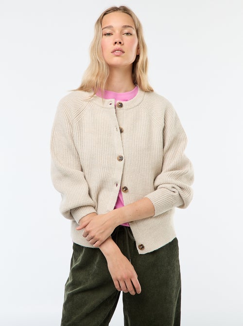 Cárdigan de punto grueso - Kiabi
