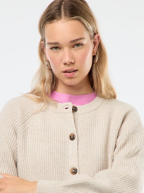 Cárdigan de punto grueso - Kiabi