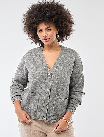 Cárdigan de punto grueso