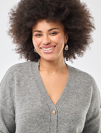 Cárdigan de punto grueso