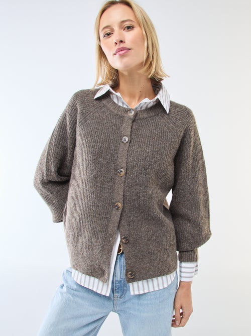 Cárdigan de punto grueso - Kiabi