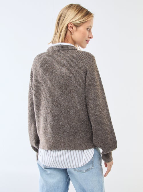 Cárdigan de punto grueso - Kiabi