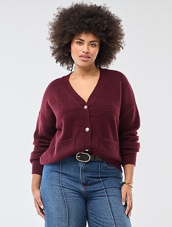 Cárdigan de punto grueso