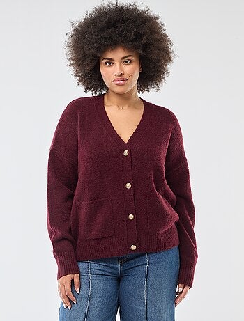 Cárdigan de punto grueso