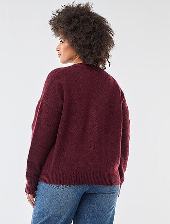 Cárdigan de punto grueso