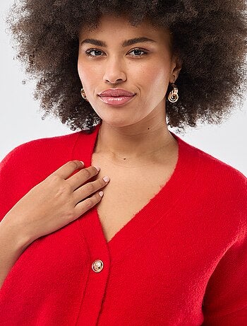 Cárdigan de punto grueso