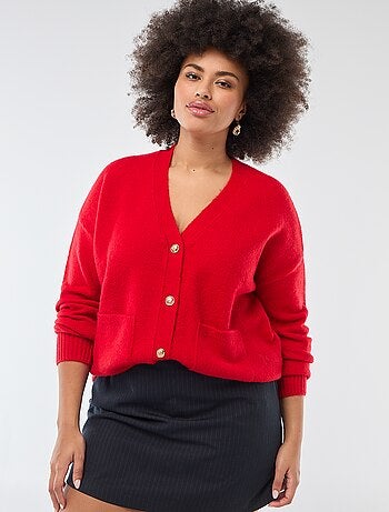 Cárdigan de punto grueso